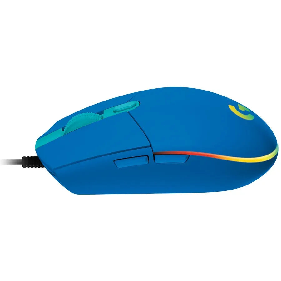 Мишка Logitech G203 Lightsync Corded, USB, синя