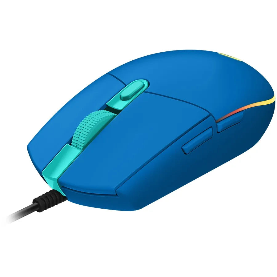 Мишка Logitech G203 Lightsync Corded, USB, синя