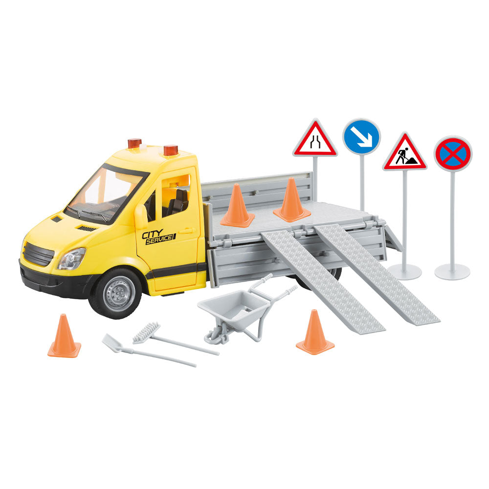 City Service Камион с пътни знаци City Maintenance