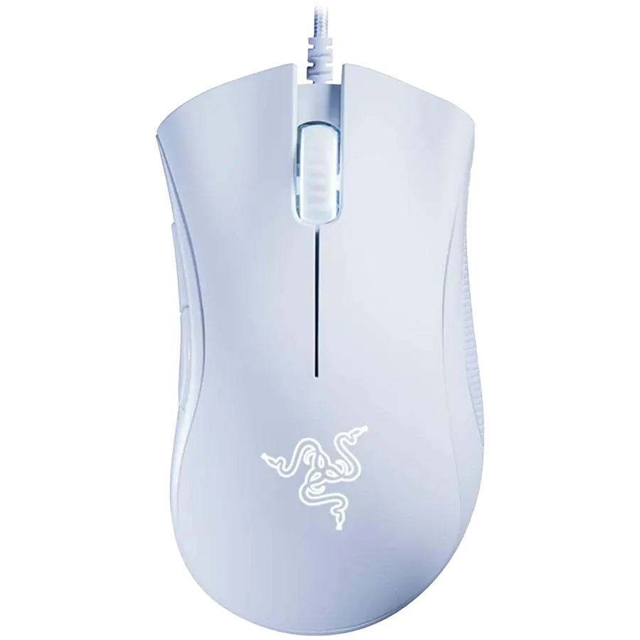 Геймърска мишка Razer DeathAdder Essential White, 6400 DPI