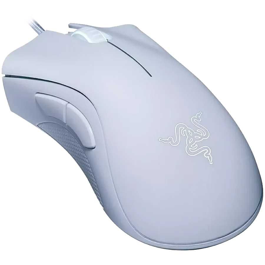 Геймърска мишка Razer DeathAdder Essential White, 6400 DPI