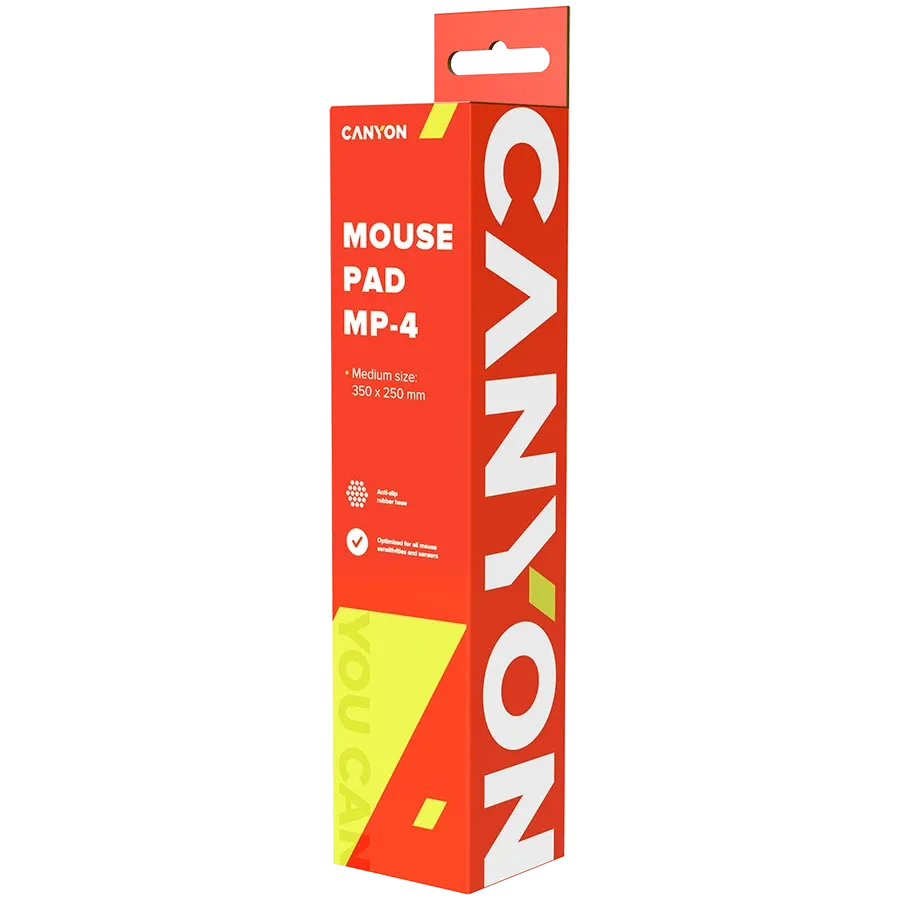Подложка за мишка Canyon MP-4,,350X250X3MM,Multipandex,fully, черна
