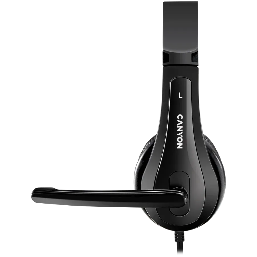 Слушалки Canyon PC CHSU-1 PC Mic USB 2m, черни