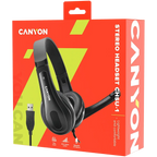 Слушалки Canyon PC CHSU-1 PC Mic USB 2m, черни