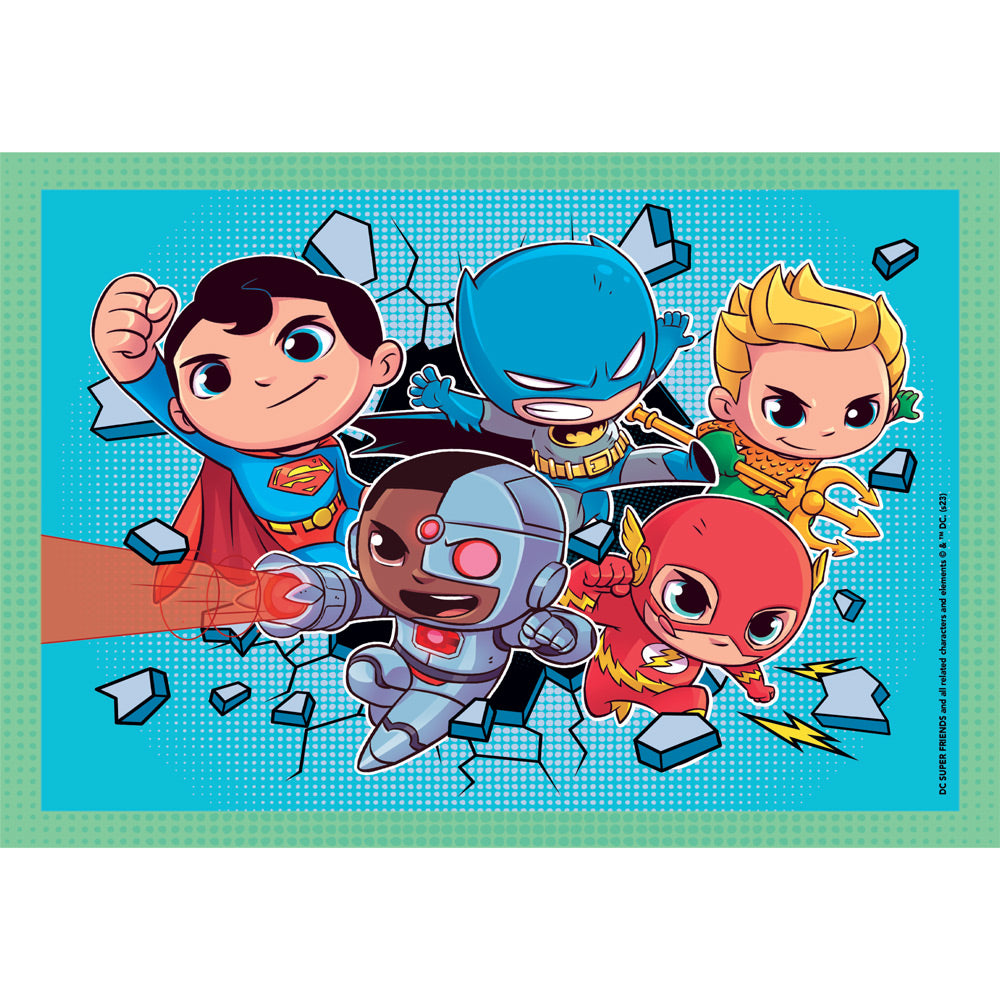 CLEMENTONI 4 в 1 Пъзел DC Comics Super Friends