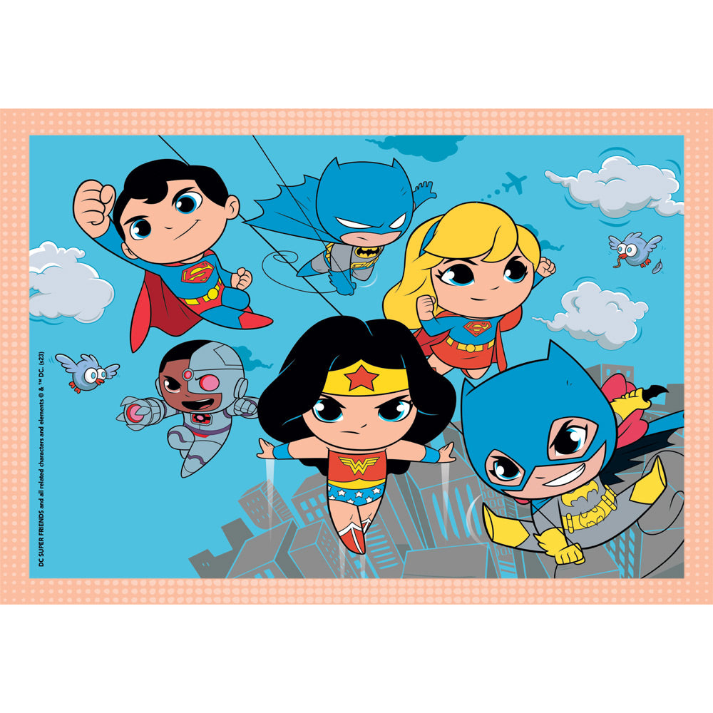 CLEMENTONI 4 в 1 Пъзел DC Comics Super Friends