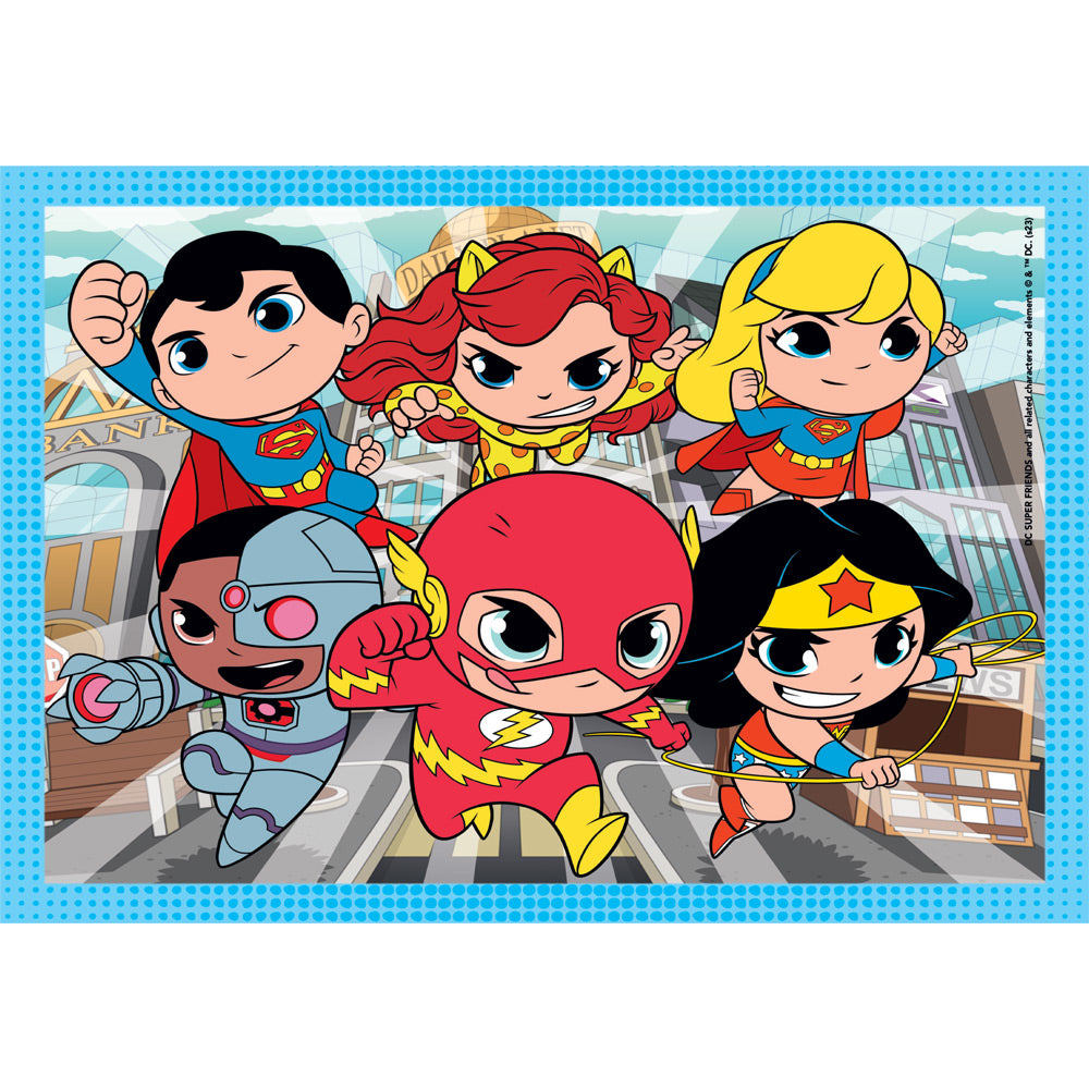 CLEMENTONI 4 в 1 Пъзел DC Comics Super Friends