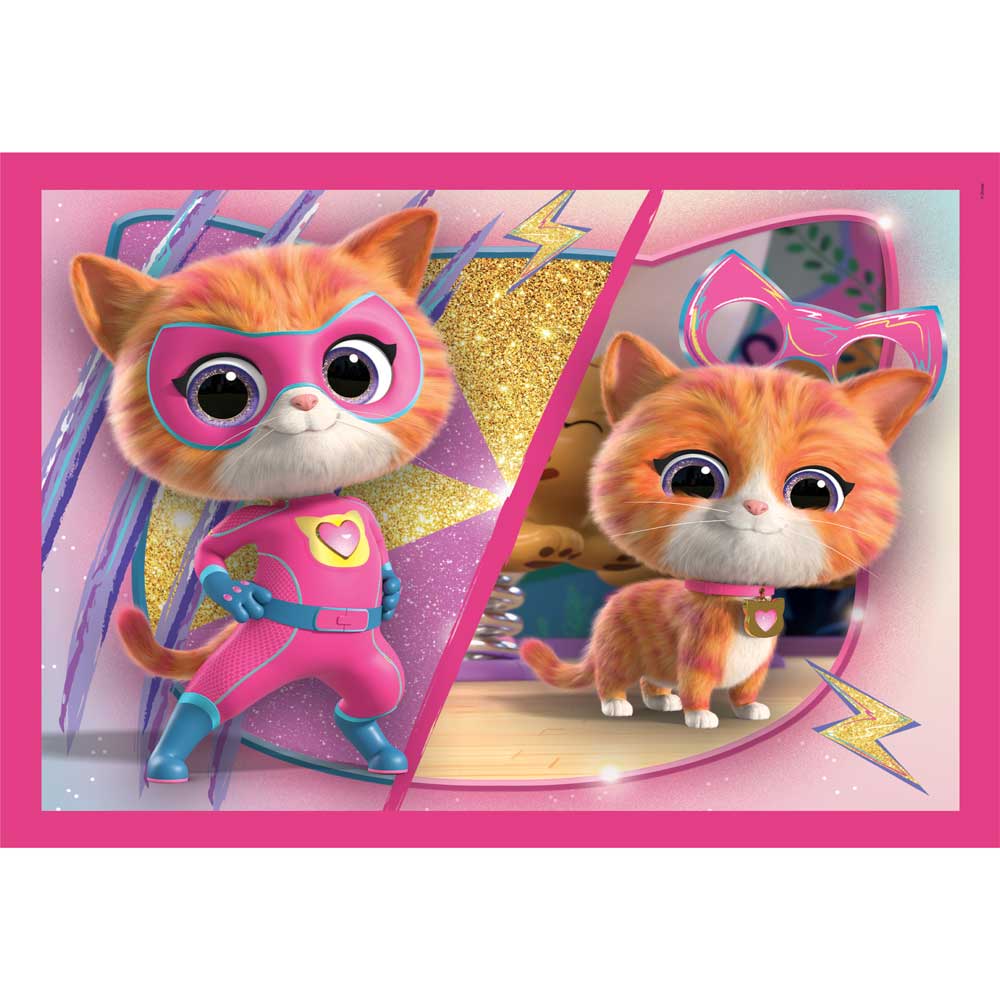 CLEMENTONI 4 в 1 Пъзел Super Kitties