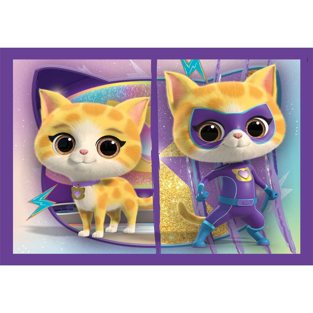 CLEMENTONI 4 в 1 Пъзел Super Kitties