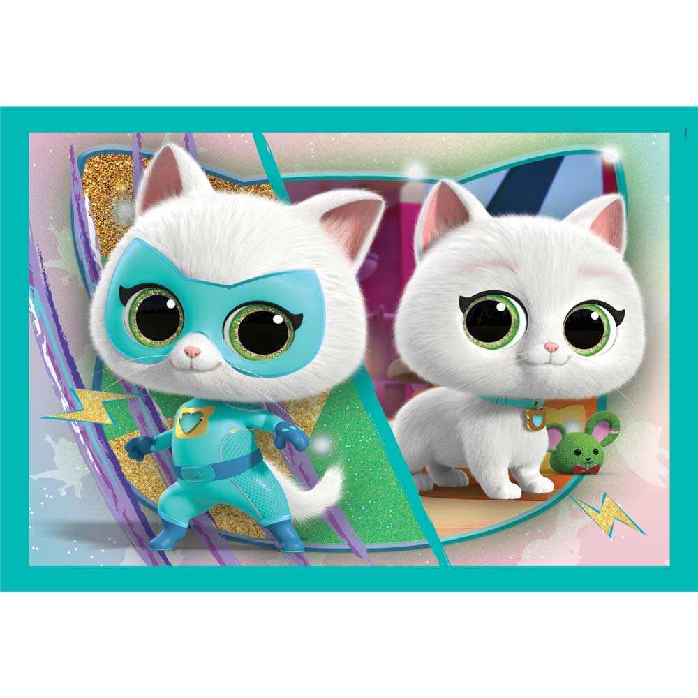 CLEMENTONI 4 в 1 Пъзел Super Kitties