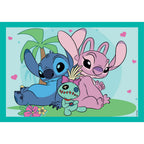 CLEMENTONI 4 в 1 Пъзел Disney Stitch