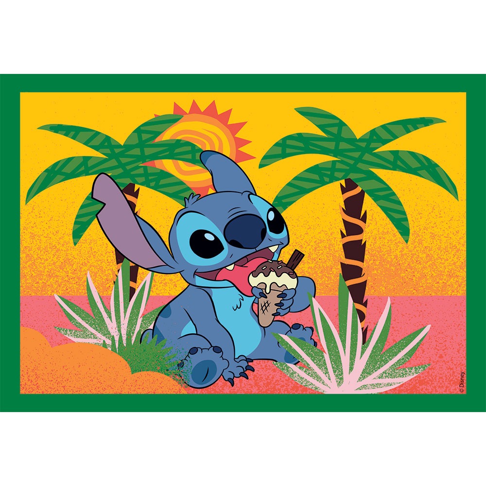 CLEMENTONI 4 в 1 Пъзел Disney Stitch