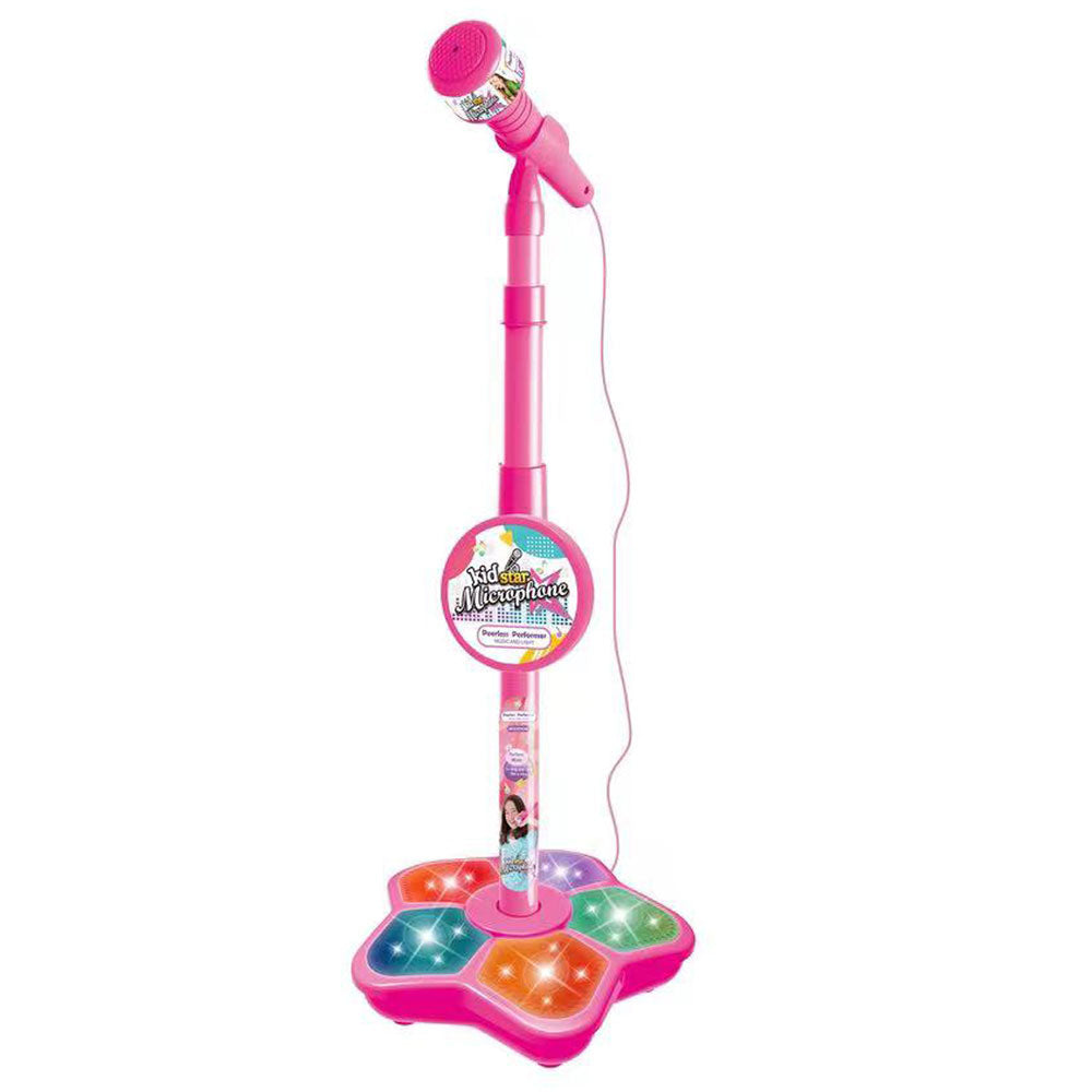 Микрофон на стойка Kid Star розов
