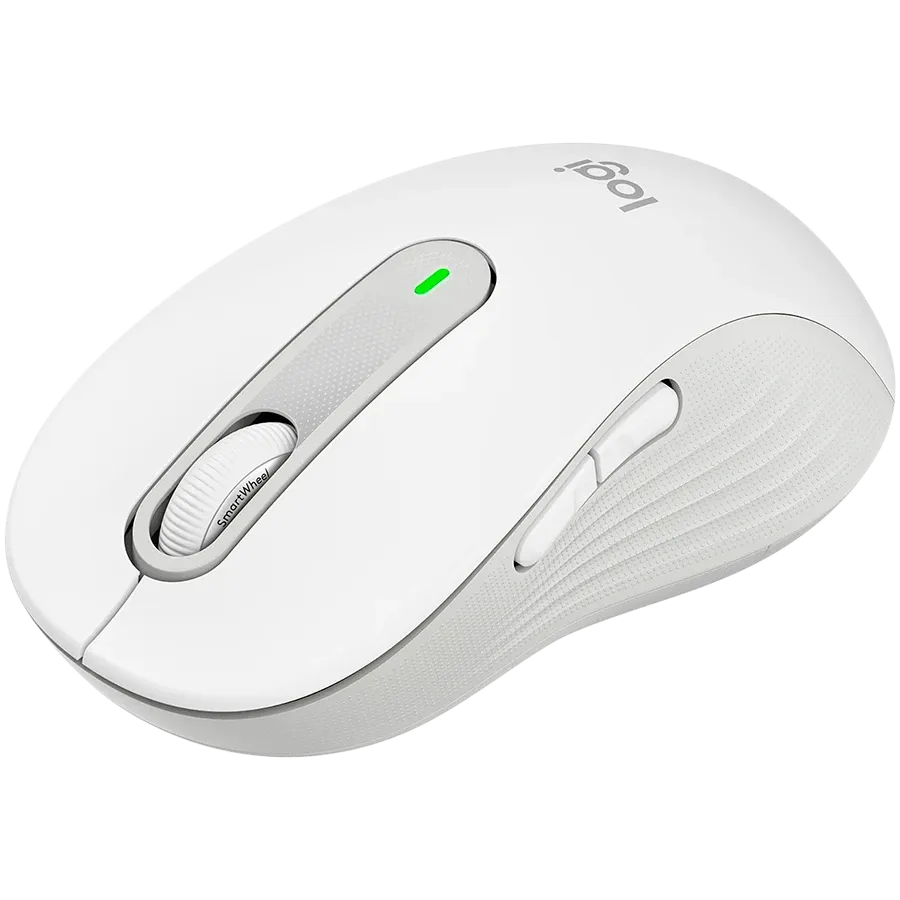 Мишка Logitech M650L Signature Bluetooth, OFF, бяла