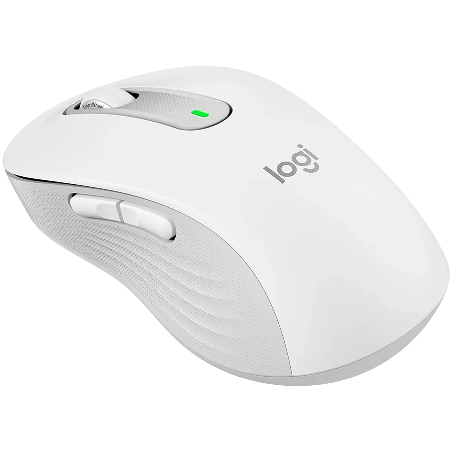 Мишка Logitech M650L Signature Bluetooth, OFF, бяла
