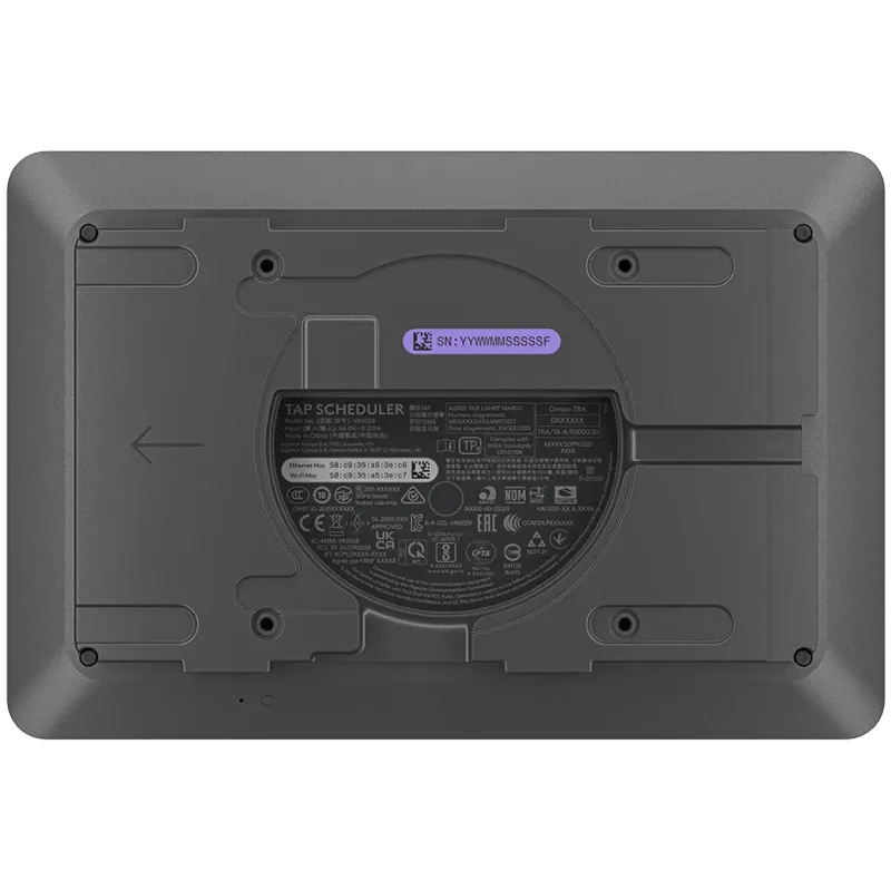 Видеоконферентна система Logitech Tap Scheduler, GRAPHITE, USB, Touch Screen