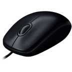 Мишка Logitech B100 Corded, USB, черна