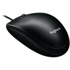 Мишка Logitech B100 Corded, USB, черна