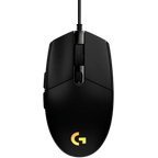 Геймърска мишка Logitech G102 Lightsync Corded, USB, EER, черна