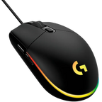 Геймърска мишка Logitech G102 Lightsync Corded, USB, EER, черна