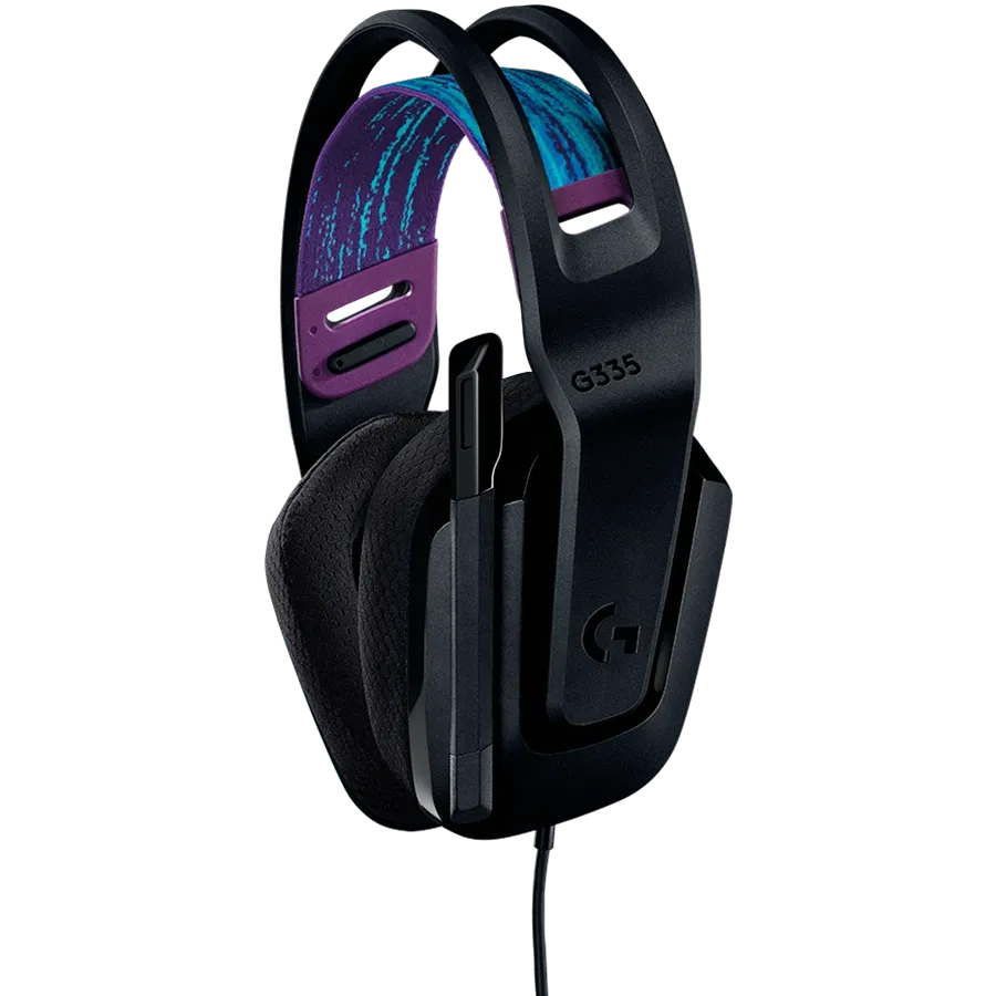 Слушалки Logitech G335 Wired, 3.5 MM, черни