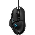Геймърска мишка Logitech G502 Corded, HERO, USB, EER2, черна