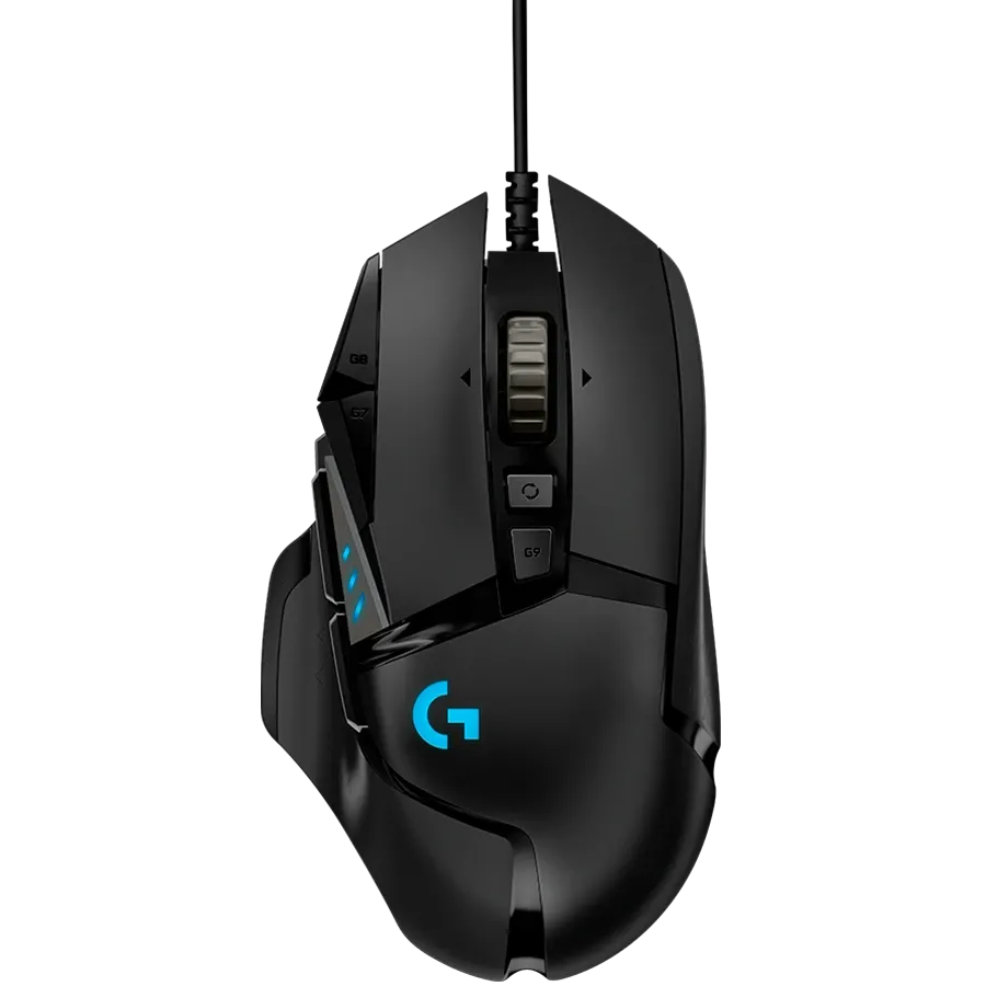 Геймърска мишка Logitech G502 Corded, HERO, USB, EER2, черна