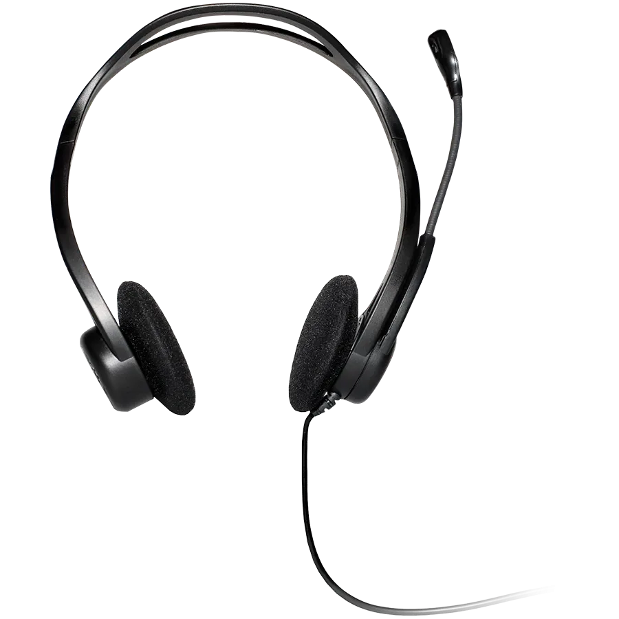 Слушалки Logitech PC960 Corded Stereo BLACK, USB