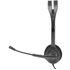 Слушалки Logitech H111 Corded Stereo, 3.5 MM, черни