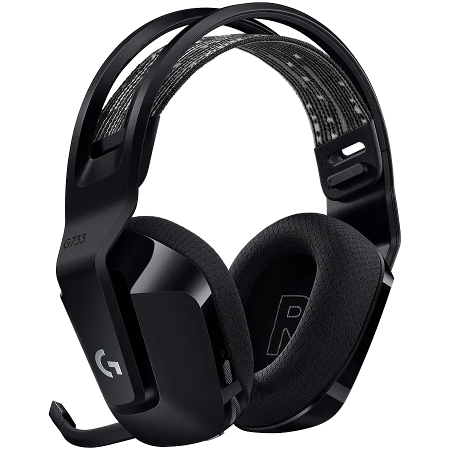 Слушалки Logitech G733 Lightspeed Wireless RGB, черни