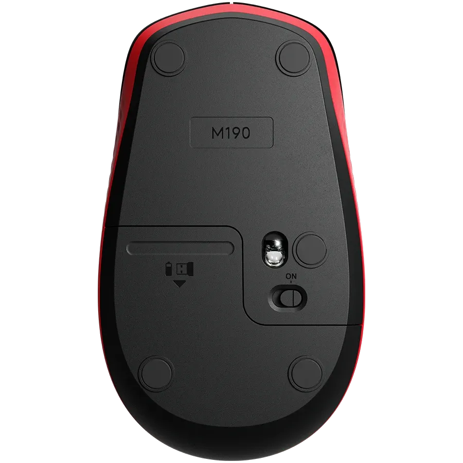 Мишка Logitech M190, червена