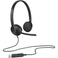 Слушалки Logitech H340 Corded, USB, черни