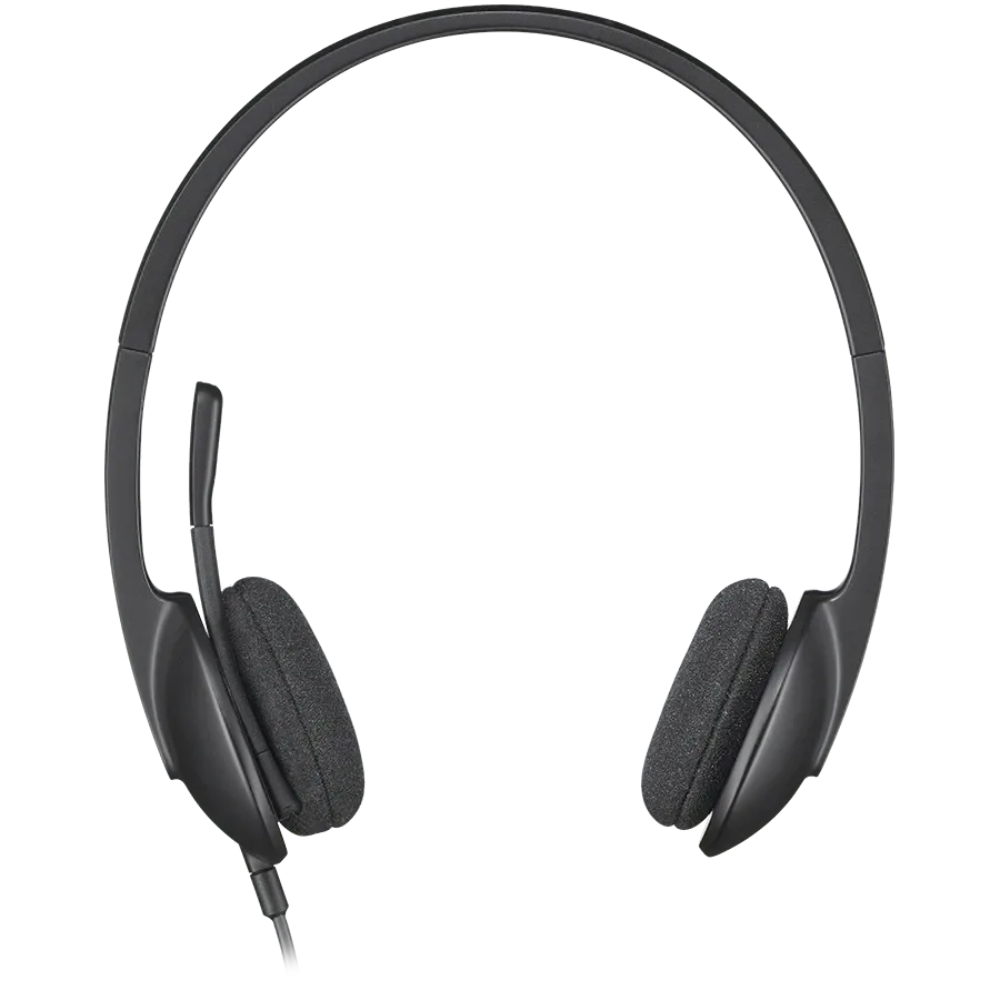 Слушалки Logitech H340 Corded, USB, черни