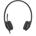 Слушалки Logitech H340 Corded, USB, черни