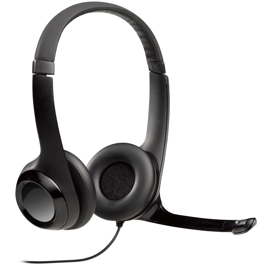 Слушалки Logitech H390 Corded, USB, черни