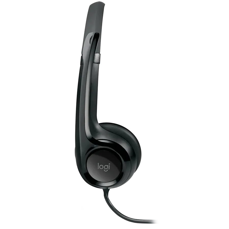 Слушалки Logitech H390 Corded, USB, черни