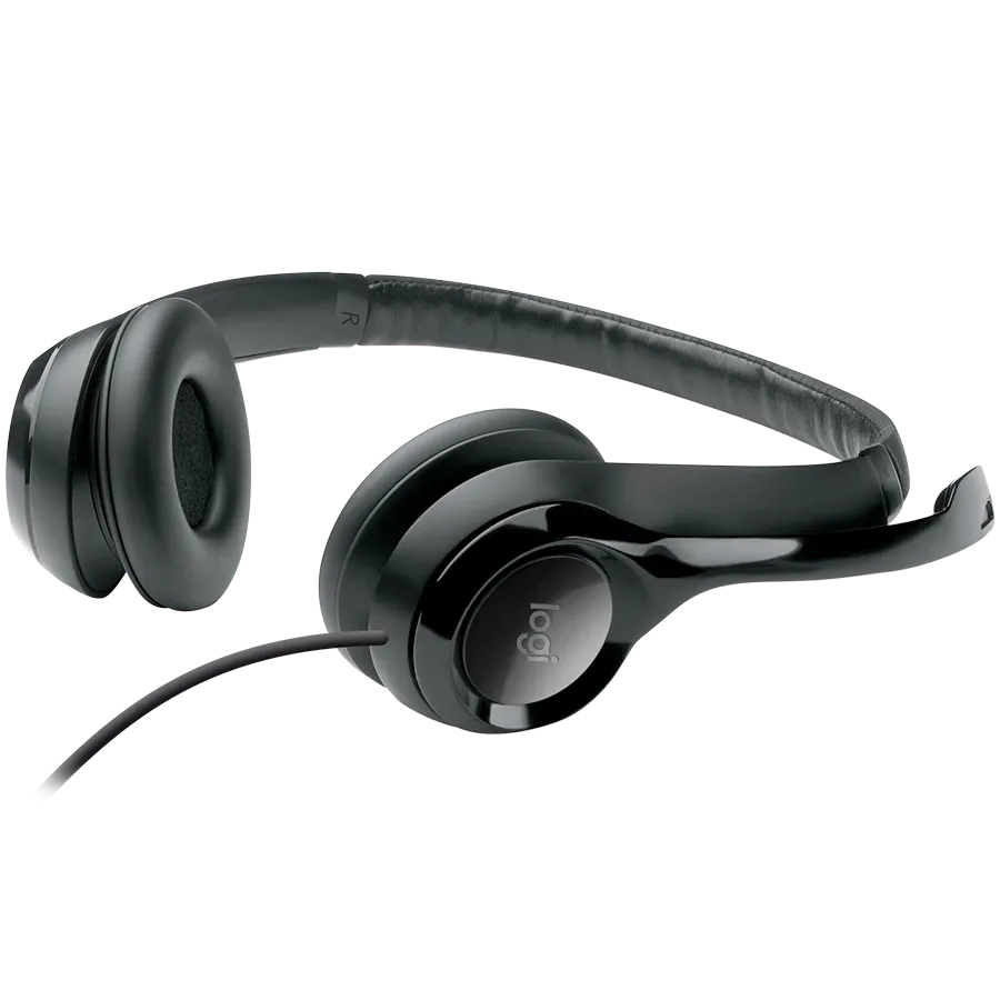 Слушалки Logitech H390 Corded, USB, черни