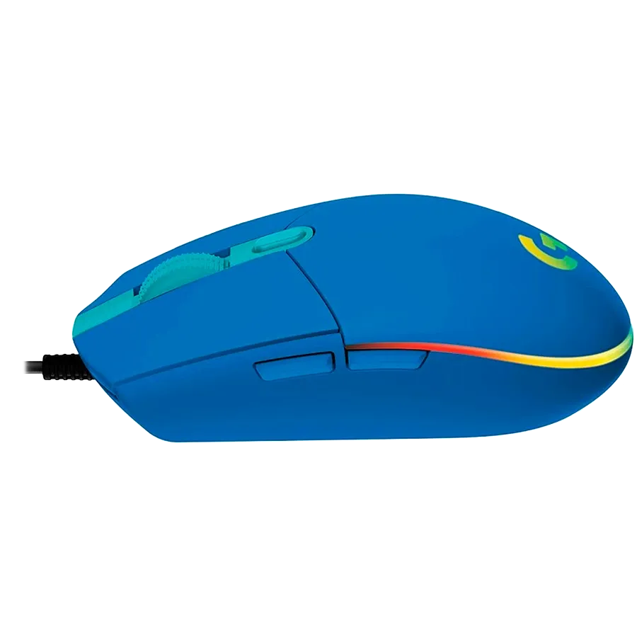 Мишка Logitech G102 Lightsync Corded, USB, EER, синя