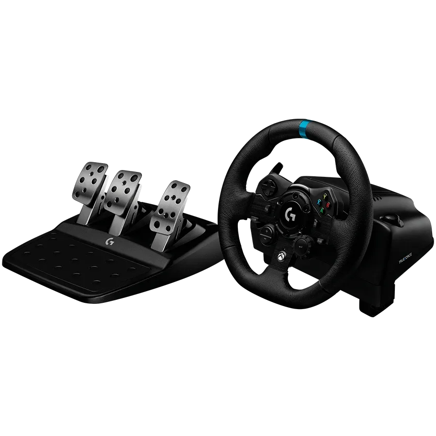 Волан Logitech G923 Racing Wheel and Pedals, PC/PS, USB, черен