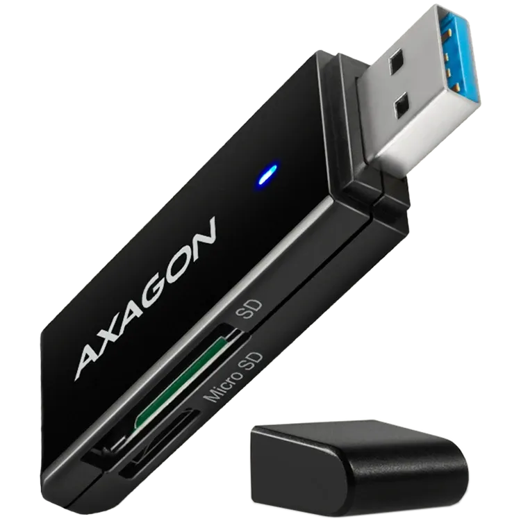 Четец за карти Axagon Slim super-speed USB 3.2 Gen 1 card reader