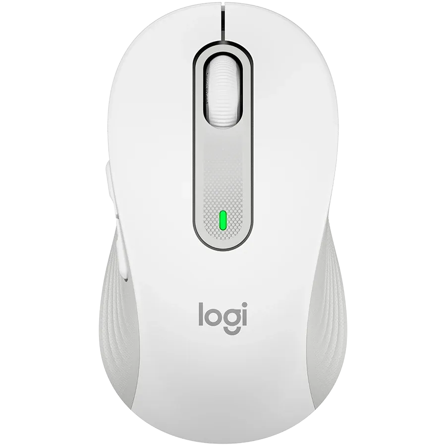 Мишка Logitech M650 Signature Bluetooth, OFF, бяла