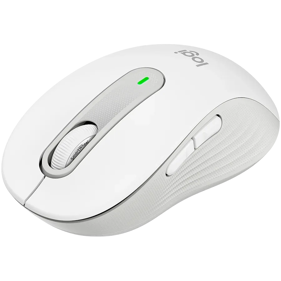 Мишка Logitech M650 Signature Bluetooth, OFF, бяла