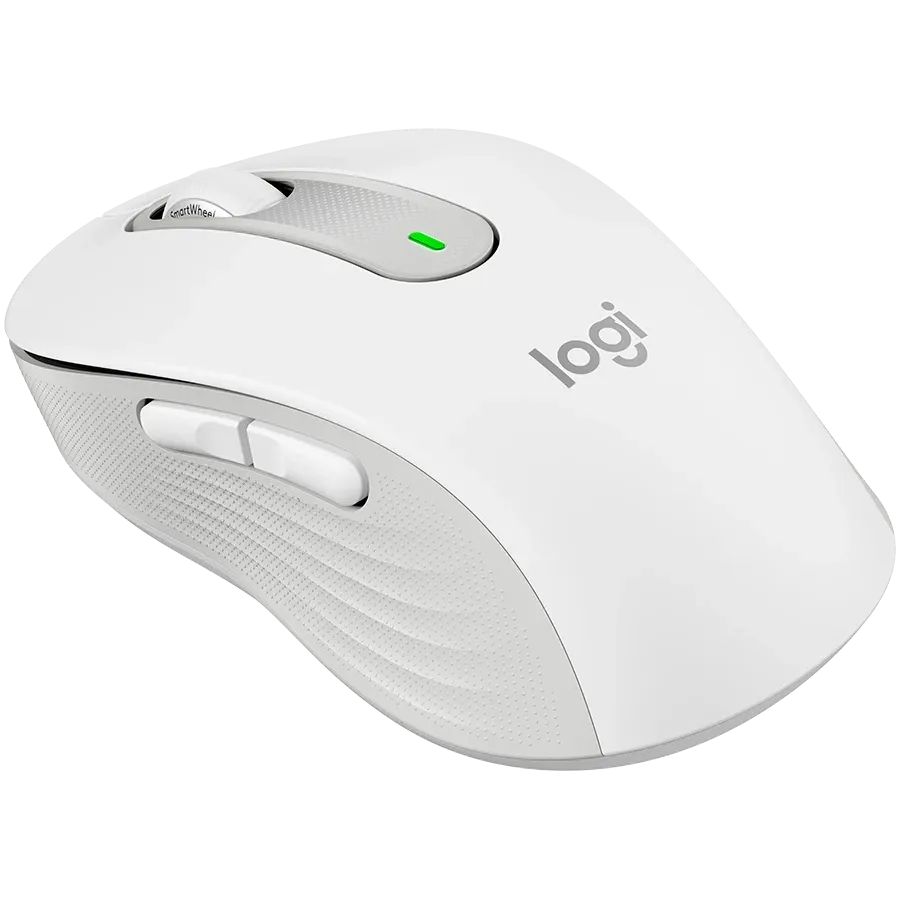 Мишка Logitech M650 Signature Bluetooth, OFF, бяла