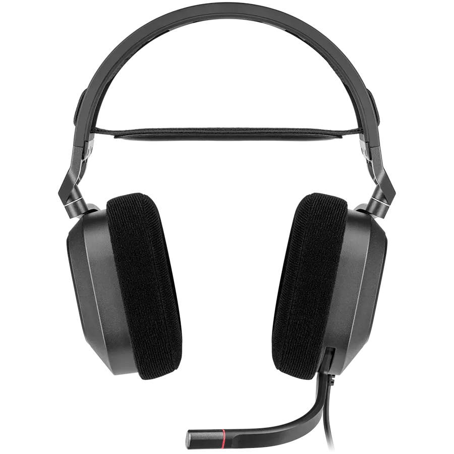 Геймърски слушалки Corsair HS80 RGB USB, Carbon, EU