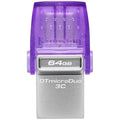 USB флаш памет Kingston 64GB DataTraveler microDuo 3C 200MB/s dual USB-A + USB-C