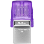 USB флаш памет Kingston 64GB DataTraveler microDuo 3C 200MB/s dual USB-A + USB-C
