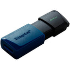 USB флаш памет Kingston 64GB USB3.2 Gen 1 DataTraveler Exodia M (Black +, синя