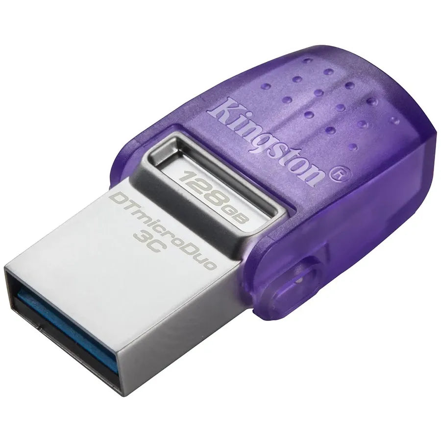 USB флаш памет Kingston 128GB DataTraveler microDuo 3C 200MB/s dual USB-A +