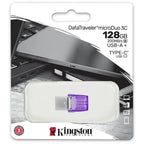 USB флаш памет Kingston 128GB DataTraveler microDuo 3C 200MB/s dual USB-A +