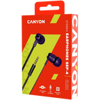 Слушалки Canyon SEP-4 Mic Flat 1.2m, лилави